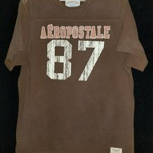 Brown Men's Large Aeropostale shirt